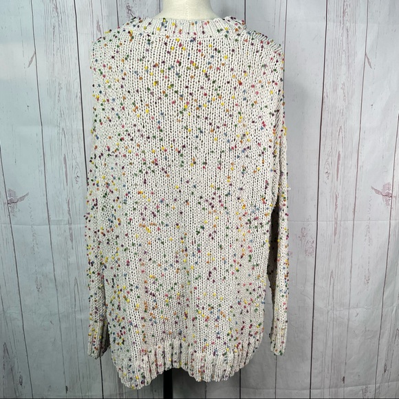 Seven 7 Large Confetti Sweater Long Sleeve - Picture 2 of 12